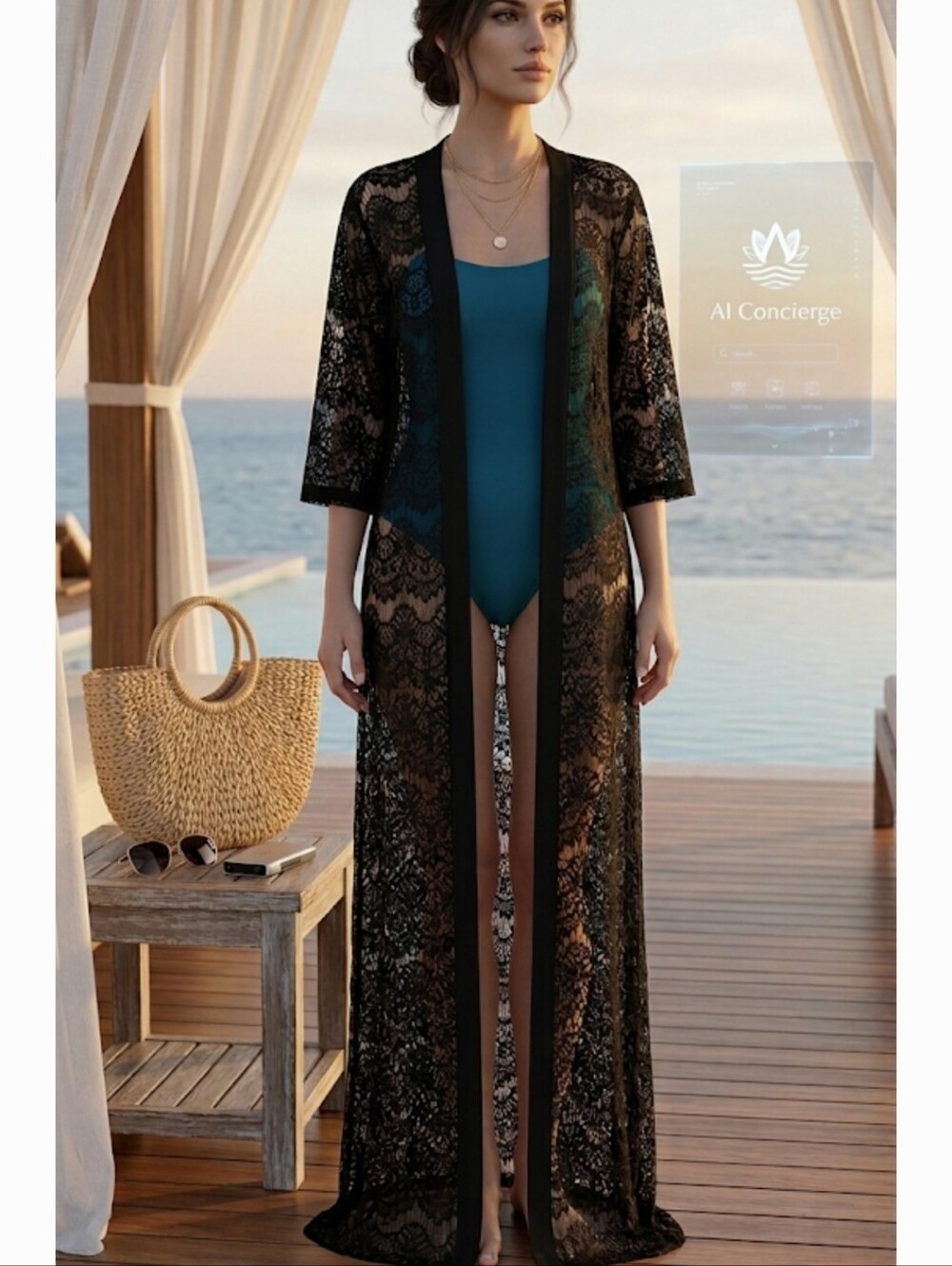 Forever 21 Black Lace Swim Coverup - Picture 13 of 13